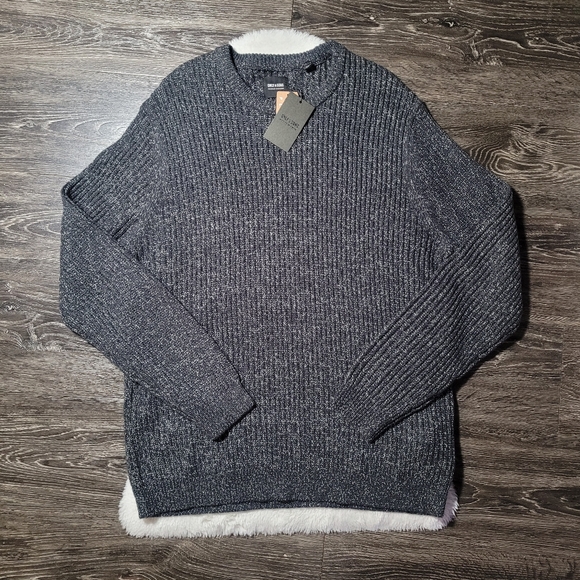 NWT Only & Sons Onsmalaki Reg 7 Crew Knit Sweater in Dark Blue Sz XXL - Picture 2 of 8